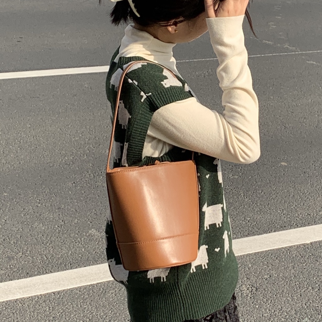 Túi Đeo Vai Bằng Da Cao Cấp Phong Cách Hàn Quốc Thời Trang