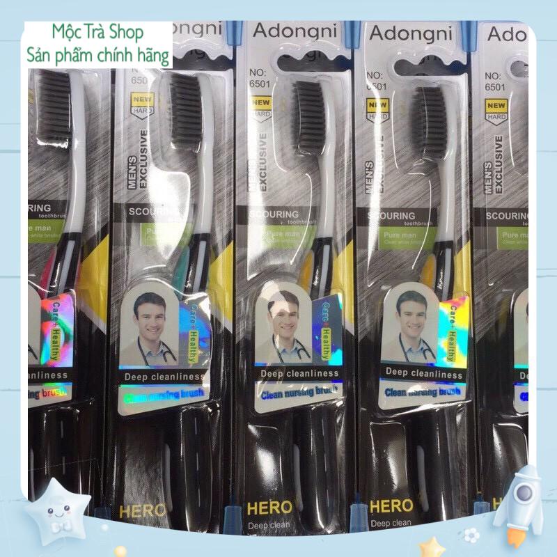 HCM - Bàn chải than tre hoạt tính Adongni lông mềm