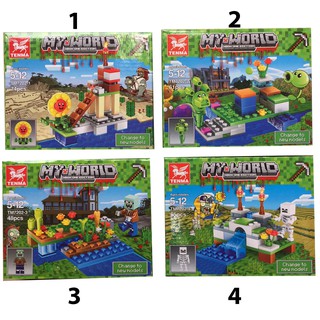Lego xếp hình My World MineCraft 48 -74 pcs