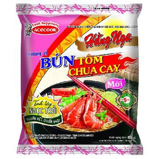 Bún Hằng Nga buns giò heo/ Tôm Chua Cay Gói 73G