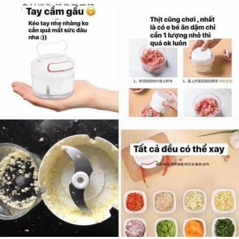 [HOÀN XU] Máy xay thực phẩm mini bằng tay