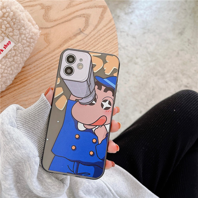 IPhone 11 Pro Max / iPhone12 / iPhone X / iPhone 7 Plus / iPhone 8 / iPhone 6 / iPhone 11 TPU Case with Shatter Resistant Shin-chan Telescopic Track for Mobile Phones