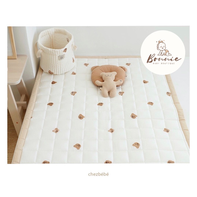 [Mã MKBC13 giảm 80k đơn 1 triệu] Thảm điều hoà thoáng khí gấu ChezBebe Hàn Quốc (60x120cm)