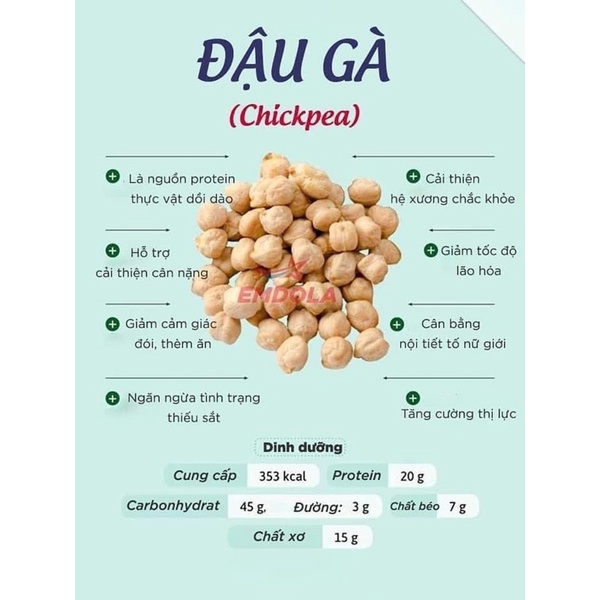 500G Đậu Gà Hữu Cơ Mỹ Không Biến Đổi Gen Hàng Nhập Khẩu Hp Healthy Hạt Dinh Dưỡng