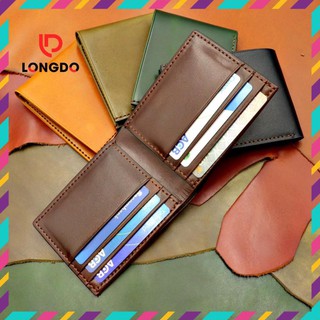 Ví da bò handmade màu nâu chocolate - cam kết 100% da bò thật
