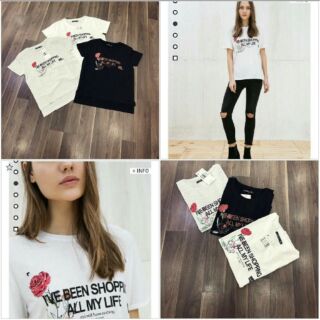 BSK T-shirt flowers printing