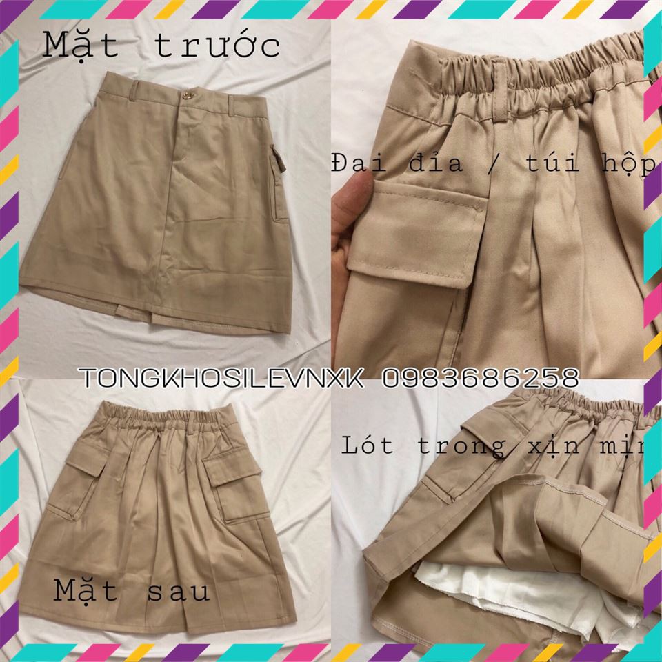 Quần Váy Kaki Túi Hộp Ulzzang Mẫu Mới | BigBuy360 - bigbuy360.vn
