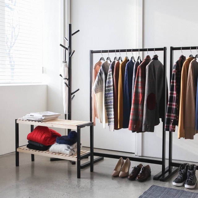 Kệ Treo Quần Áo Đơn Style Hàn Quốc - Size L Màu Đen - Hàng Cao Cấp Loại 1 | BigBuy360 - bigbuy360.vn