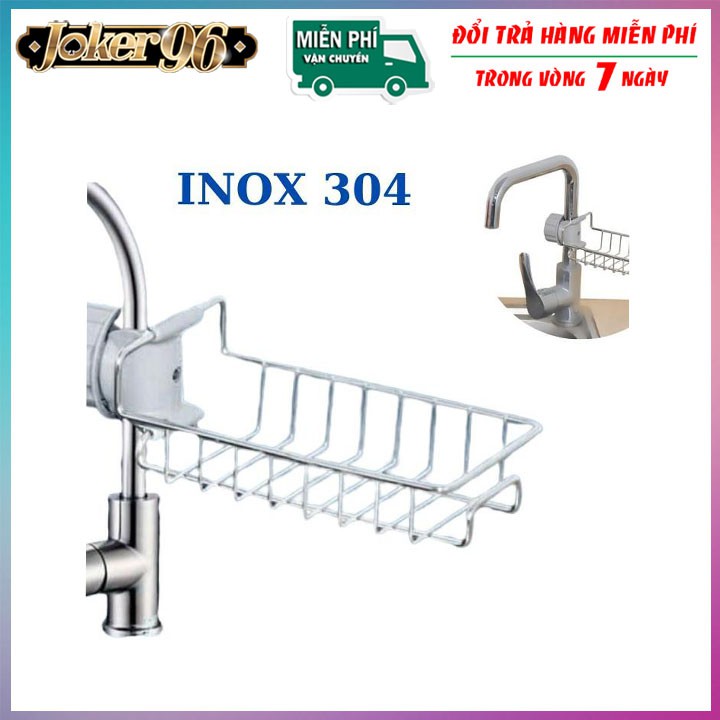 Kệ Để Đồ Rửa Chén Cạnh Vòi Rửa ❣️Chất Liệu Inox 304 ❣️ Giá treo inox tiện dụng, chắc chắn, dễ lắp đặt ở vòi