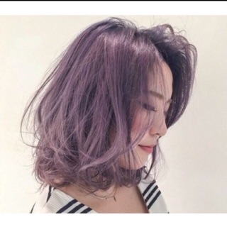 Thuốc nhuộm tóc tím khói kèm trợ nhuộm và bao tay