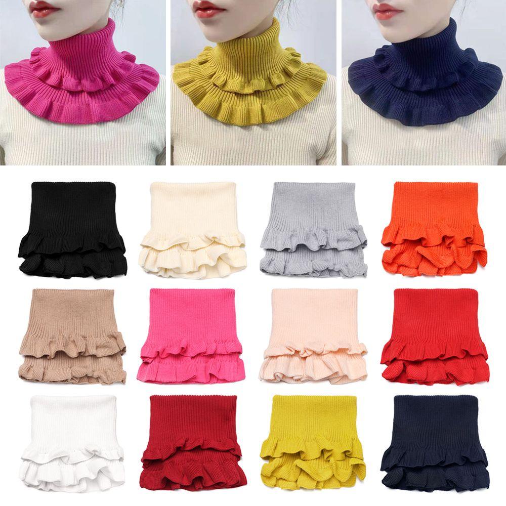 Vòng Cổ Giả Len Ấm Áp Thời Trang Cho Nữ