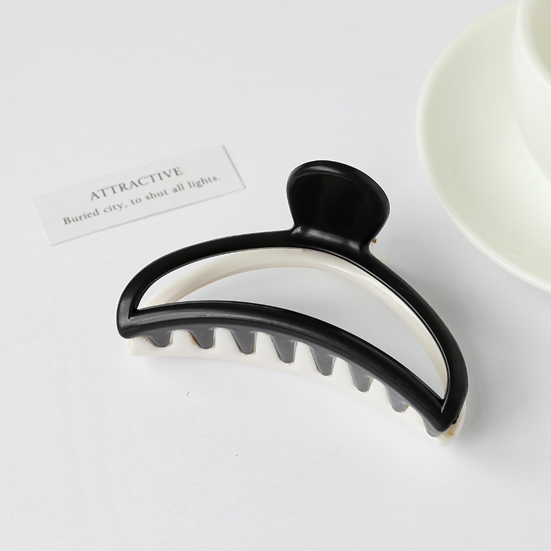 Kẹp Tóc Nhựa Acrylic Hai Màu Lấp Lánh Phong Cách Hàn Quốc Cho Nữ