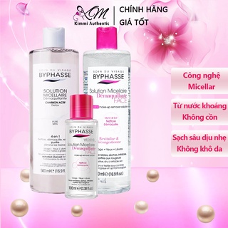 Nước tẩy trang Byphase không cồn, than hoạt tính 500ml