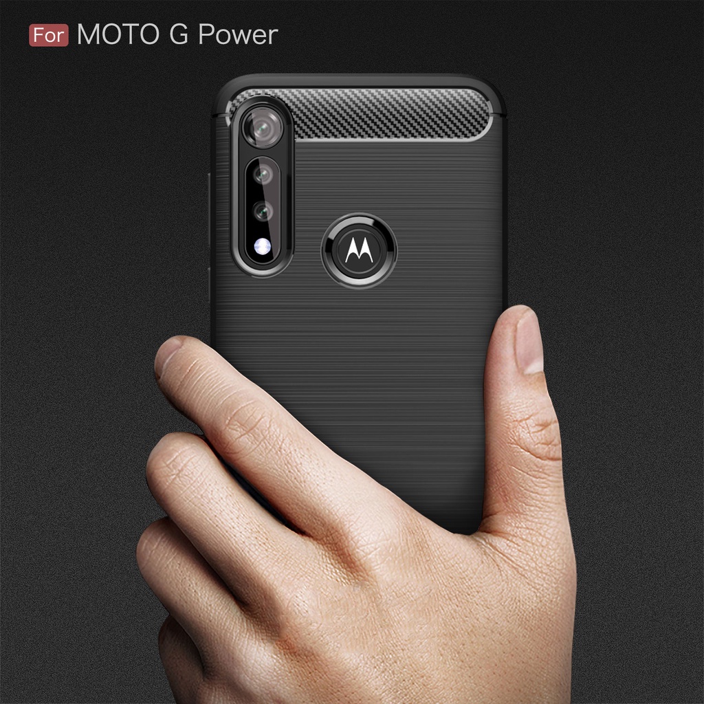 Ốp điện thoại mềm chống sốc dành cho Motorola Moto E7 2020 G Stylus Power Fast Play Edge S G100