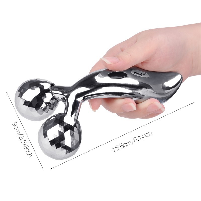 [Mã FMCGMALL - 8% đơn 250K] Dụng cụ mát xa mặt CkeyiN có bóng lăn hình chữ V | BigBuy360 - bigbuy360.vn