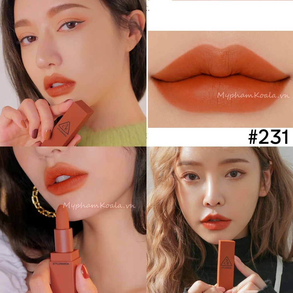 Son Thỏi 3ce Matte Lip Color 230 231 Shopee Việt Nam