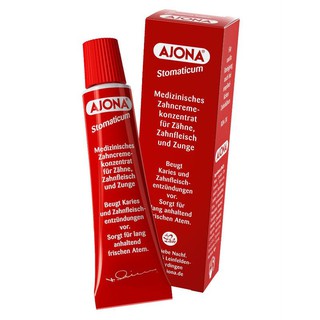 Kem đánh răng y tế loại bỏ cao răng Ajona hàng nội địa Đức hộp đỏ tuýp 25g