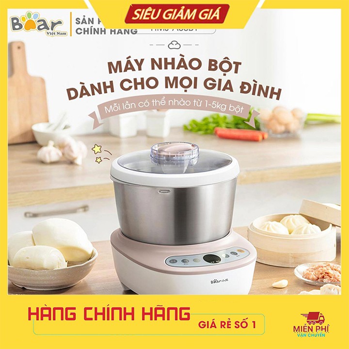 Máy nhào bột, trộn bột tự động Bear 5 lít HMJ-A50B1