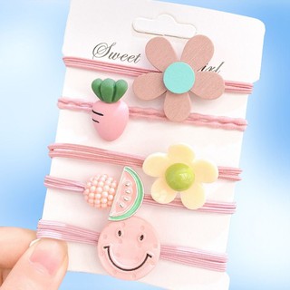 SET 5 CỘT TÓC DỄ THƯƠNG CHO BÉ HÌNH HOA