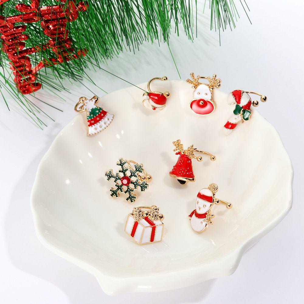 Set 2 Khuyên Kẹp Vành Tai Không Xỏ Thời Trang Dự Tiệc Unisex