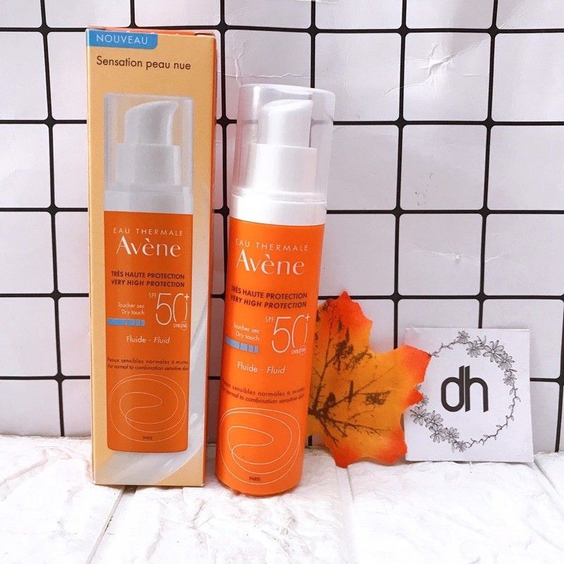 Kem chống nắng Avene Dry Touch Fluide/Cleanace SPF50+ 50ml