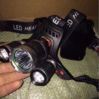 Đèn Pin Đội Đầu 3 Bóng Đèn LED Siêu Sáng