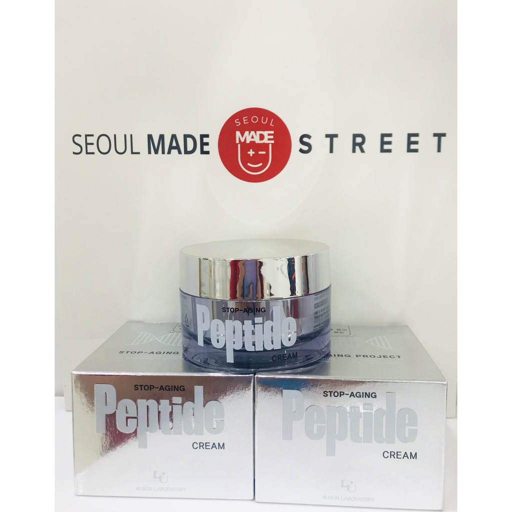 Kem dưỡng da ngăn ngừa lão hóa  W.Skin Laboratory Stop-Aging Peptide Cream 50ml