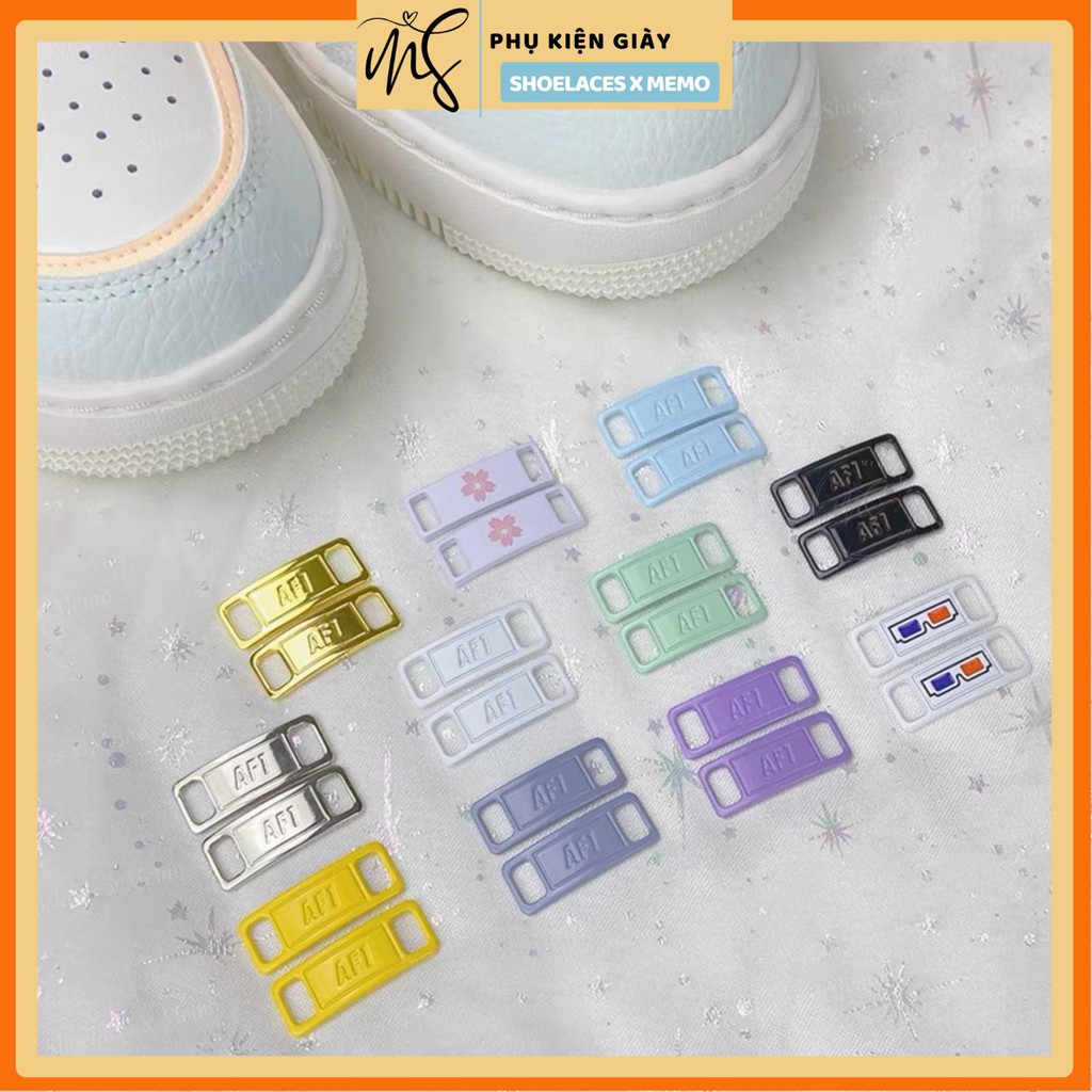 Lacetags Pastel AF1 Khoá Dây Giày Sắc Màu- Phụ kiện dây giày Lacetag &amp; pins