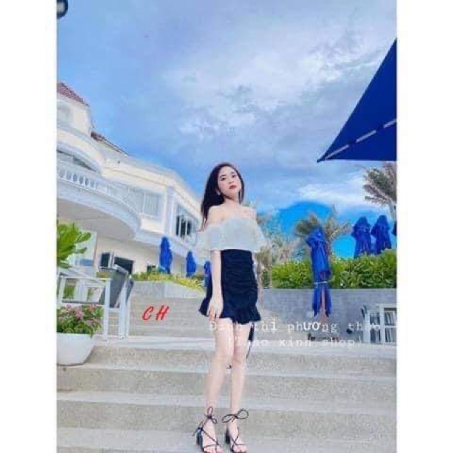 [Mã FAXANH245 giảm 10K đơn 50K] Sét váy tay bèo chân váy rúm COB868 | BigBuy360 - bigbuy360.vn