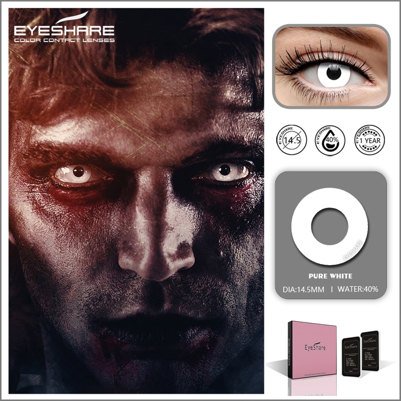 Cặp kính áp tròng EYESHARE 14.5mm hóa trang nhân vật anime Naruto hoạt hình thời trang