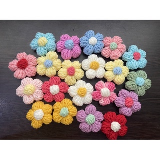 Hoa len handmade trang trí, cài áo