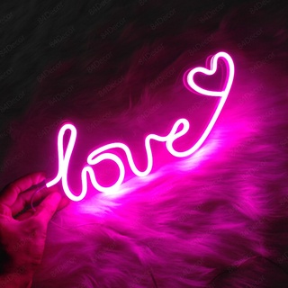 Đèn Led Chữ Love Trang Trí Phòng Ngủ, Led Neon Chữ Love, nhiều màu