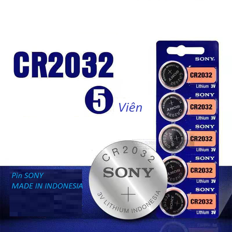 Pin CR2032 Sony lithium 3V  - Made in Indonesia