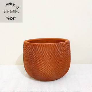 [ Size Lớn ] Chậu Đất Nung, Chậu Nối Hỏa Biến Size 21cm ( nhiều họa tiết)