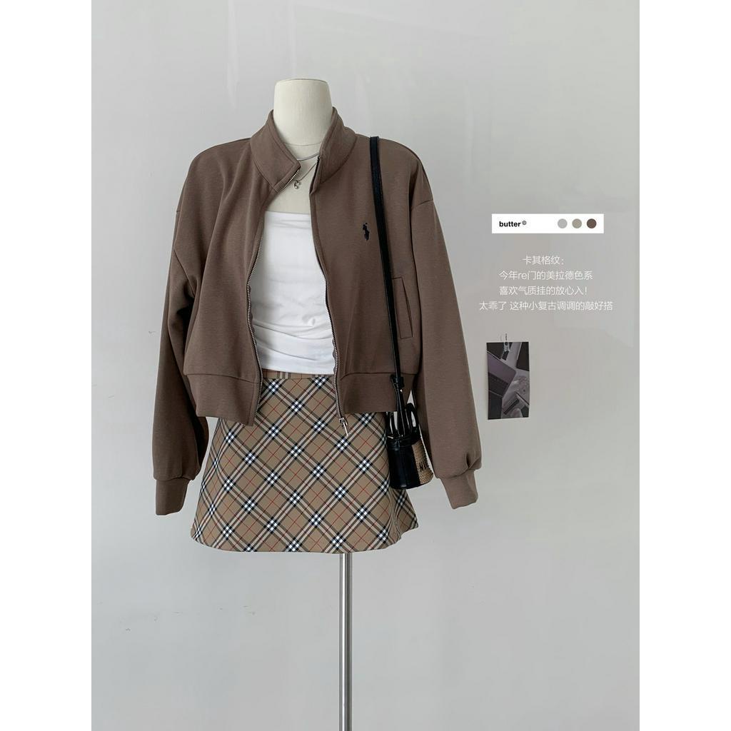 Chân Váy Sọc Ca Rô Dáng a Lưng Cao Thời Trang Sành Điệu 68428