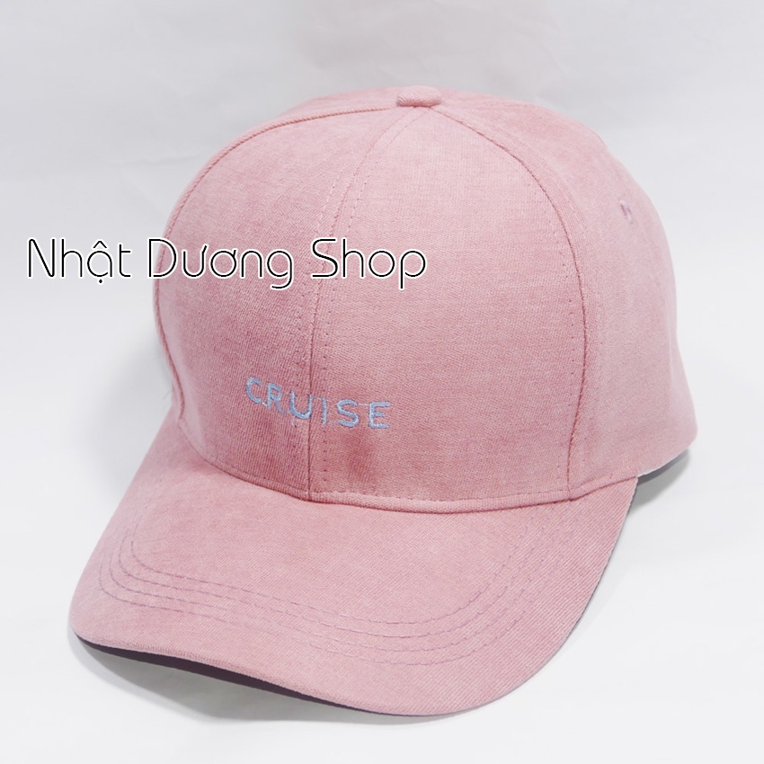 Mũ lưỡi trai ❤️ Nón kết thêu chữ CRUISE chất kaki cao cấp form unisex nam nữ
