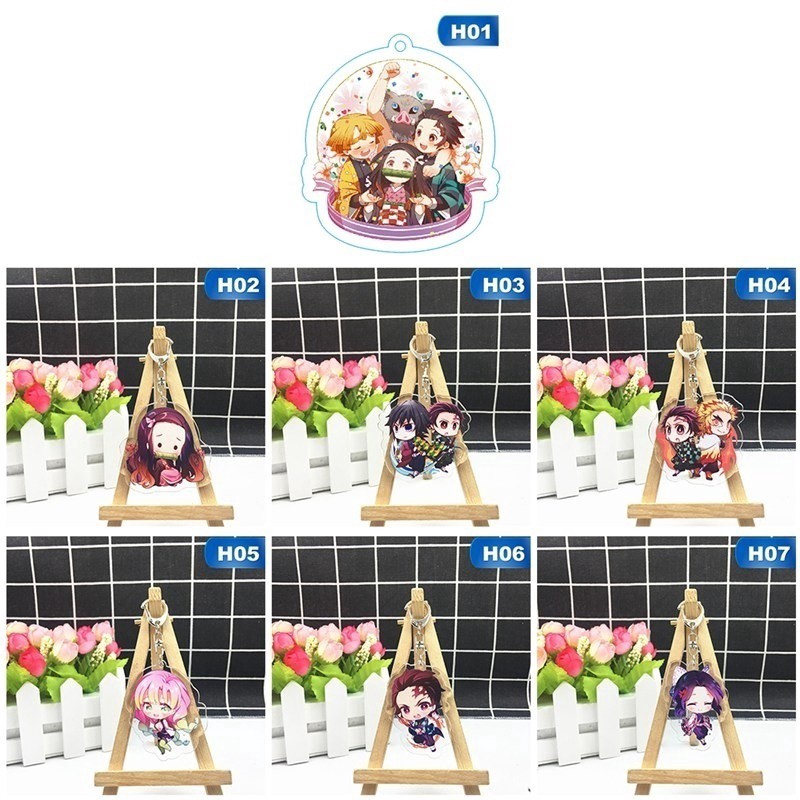 Tmdbyx Móc khóa hình nhân vật trong anime Demon Slayer