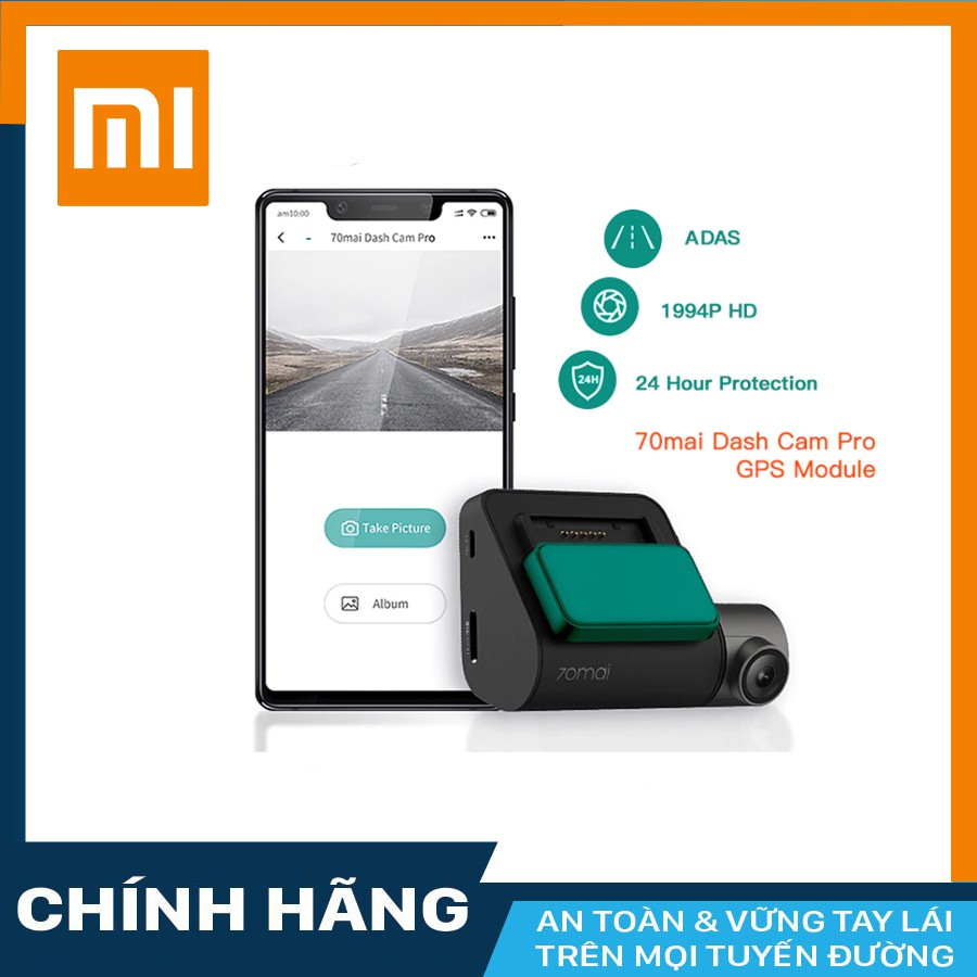Camera Hành Trình Xiaomi 70Mai Pro (tiếng Anh) + GPS + thẻ nhớ 32GB Class 10 | BigBuy360 - bigbuy360.vn