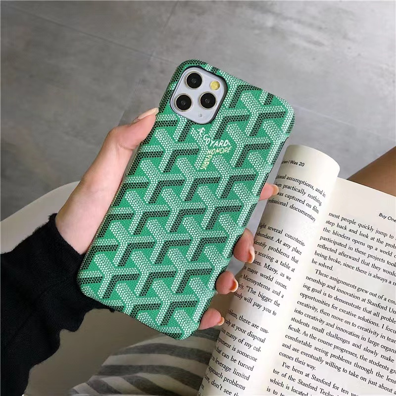 GOYARD Ốp Điện Thoại Da Sang Trọng Cho iphone 13 Pro Max i13 13pro 12 Pro Max i12 12Pro