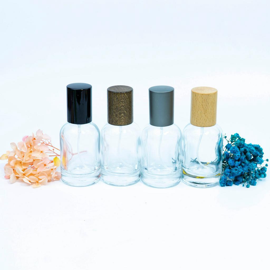 Chai lọ đựng nước hoa thủy tinh kiểu Le LB 30ml nắp nhiều màu dạng xịt phun sương!