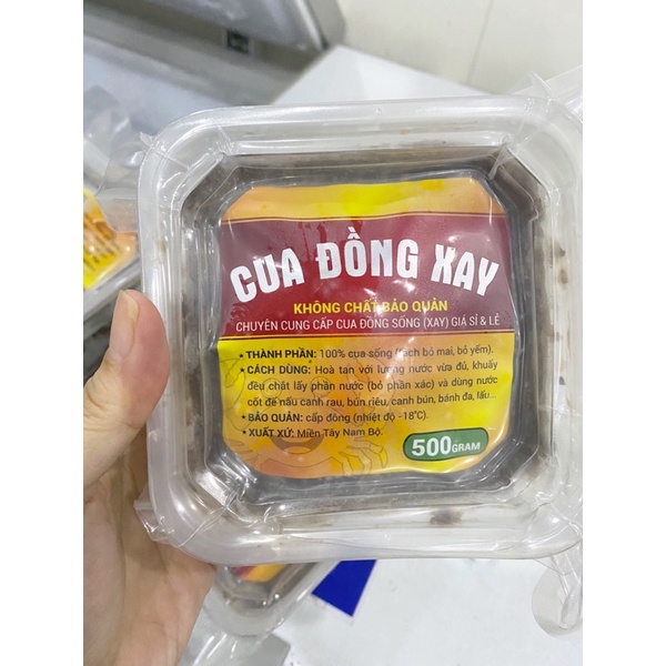 [HỎA TỐC SG] Cua đồng xay nguyên chất nấu canh cua bún riêu cua 250g