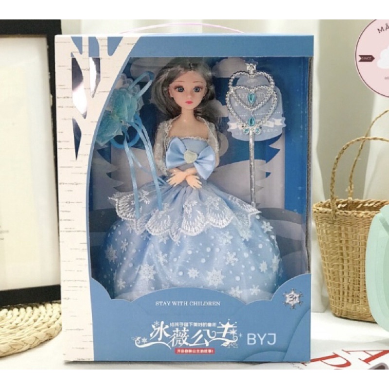 Đồ chơi búp bê công chúa Elsa nữ hoàng băng giá cho bé