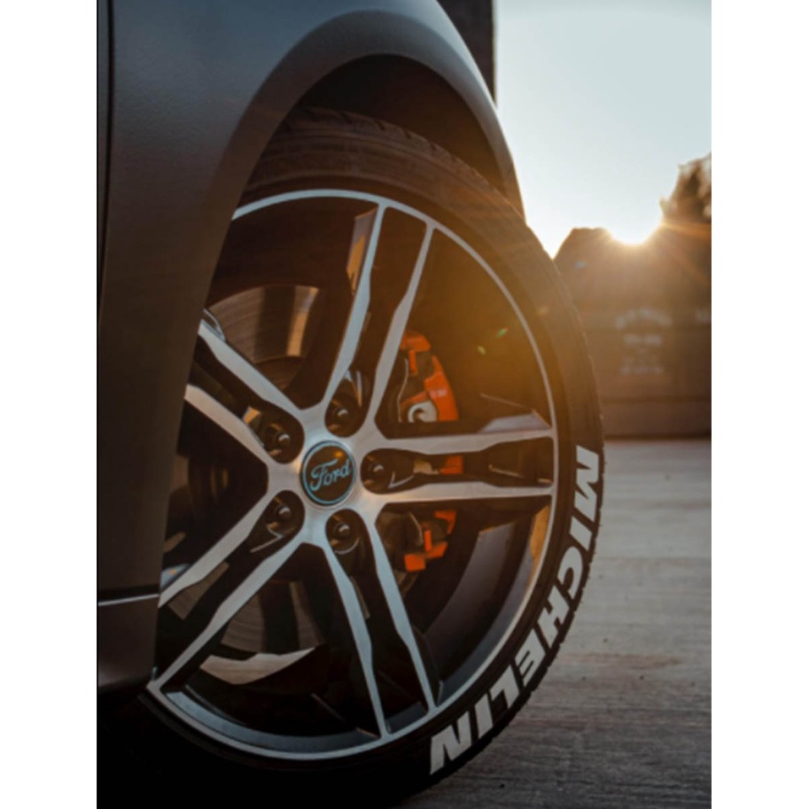 1 Bộ Sticker Dán Trang Trí Lốp Xe Hơi Hình Chữ MICHELIN Siamese Thông Dụng