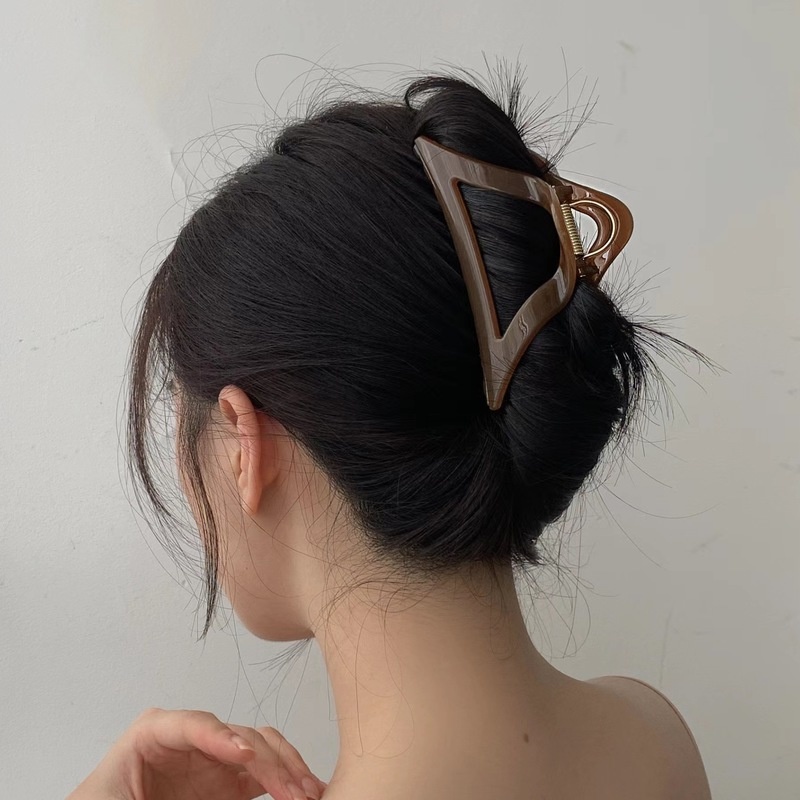 Kẹp Tóc Acrylic Họa Tiết Hình Học Đơn Giản Thời Trang Hàn Quốc