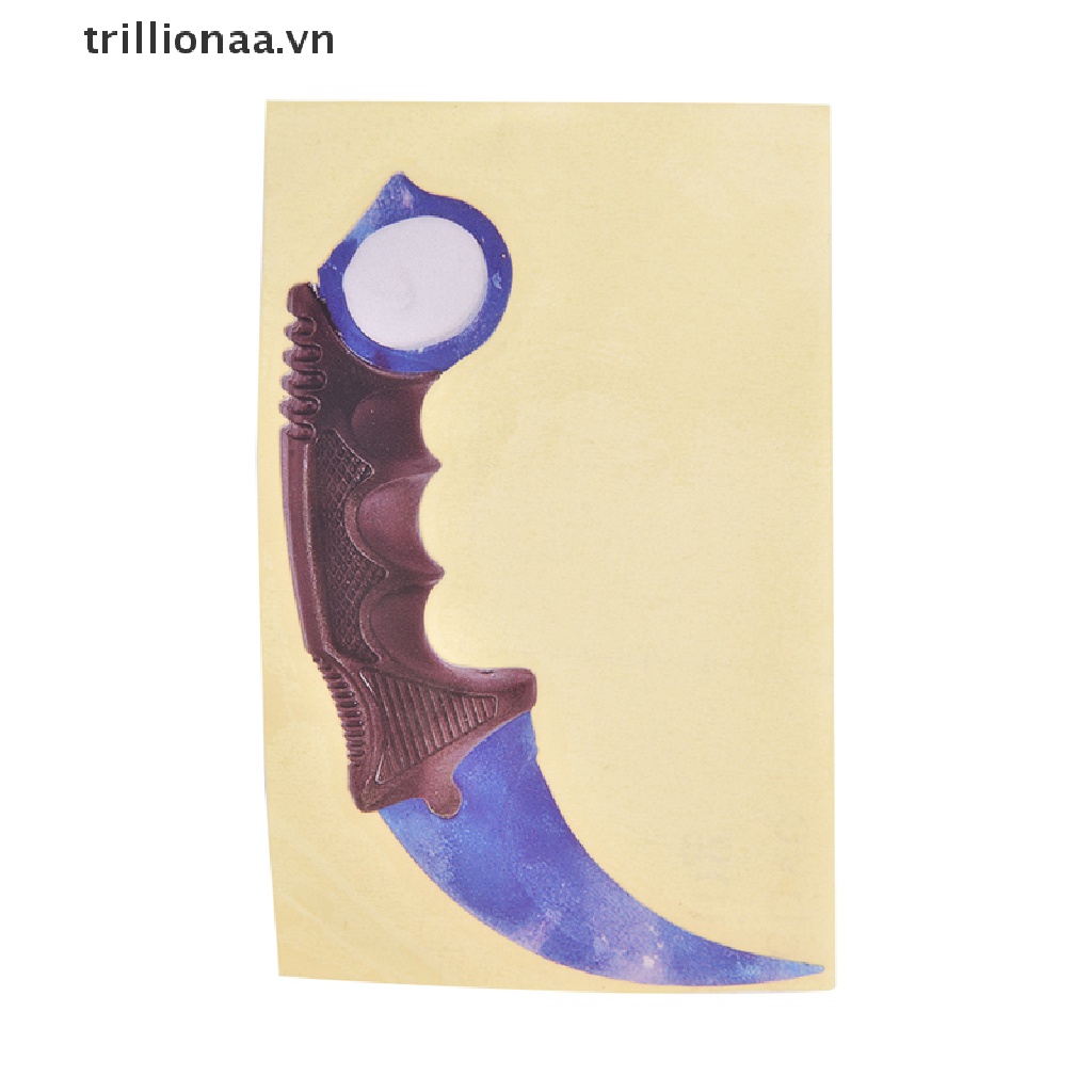 Sticker Dán Trang Trí Xe Hơi Hình Dao Vuốt Csgo Cá Tính Sáng Tạo 13cm