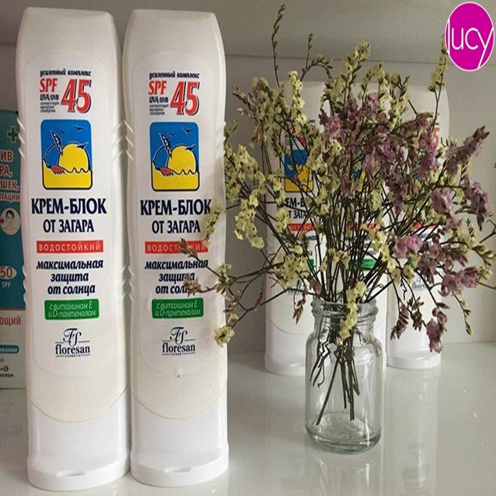 Kem Chống Nắng Dưỡng Trắng Da bảo vệ da chuyên sâu Floresan SPF 45 Chính Hãng Nga