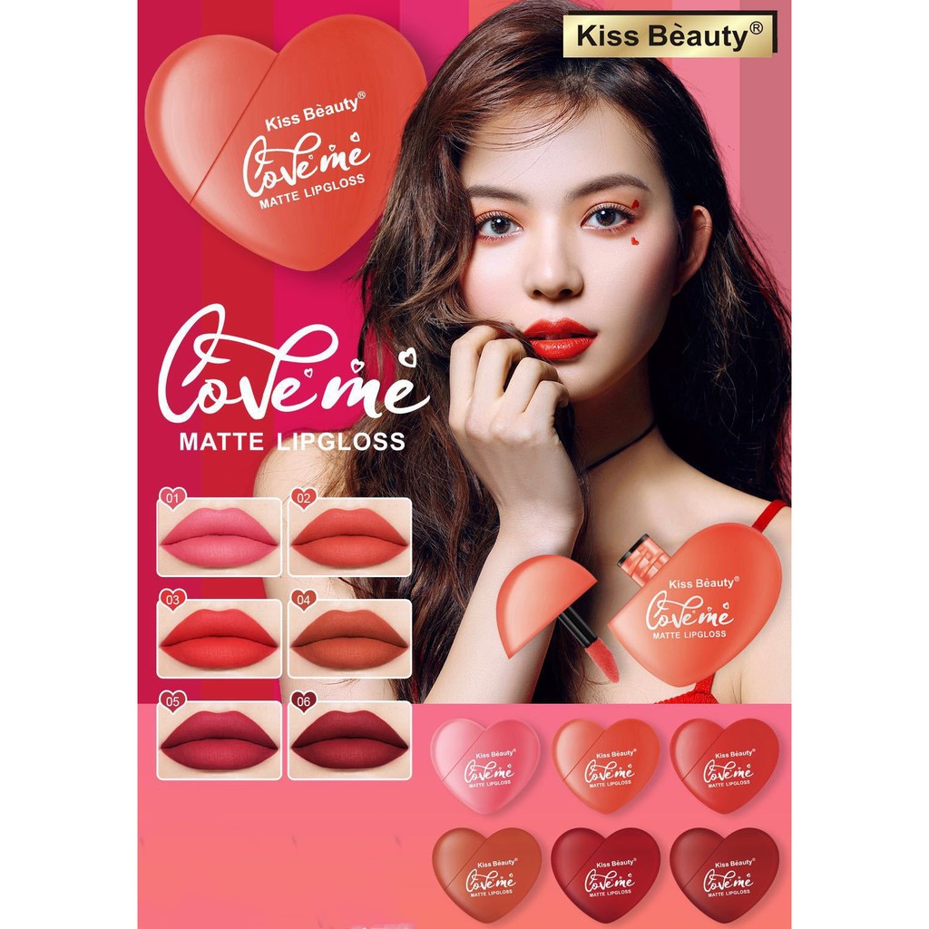 Son Kem Tint Kiss Beauty Trái Tim For Valentine | BigBuy360 - bigbuy360.vn