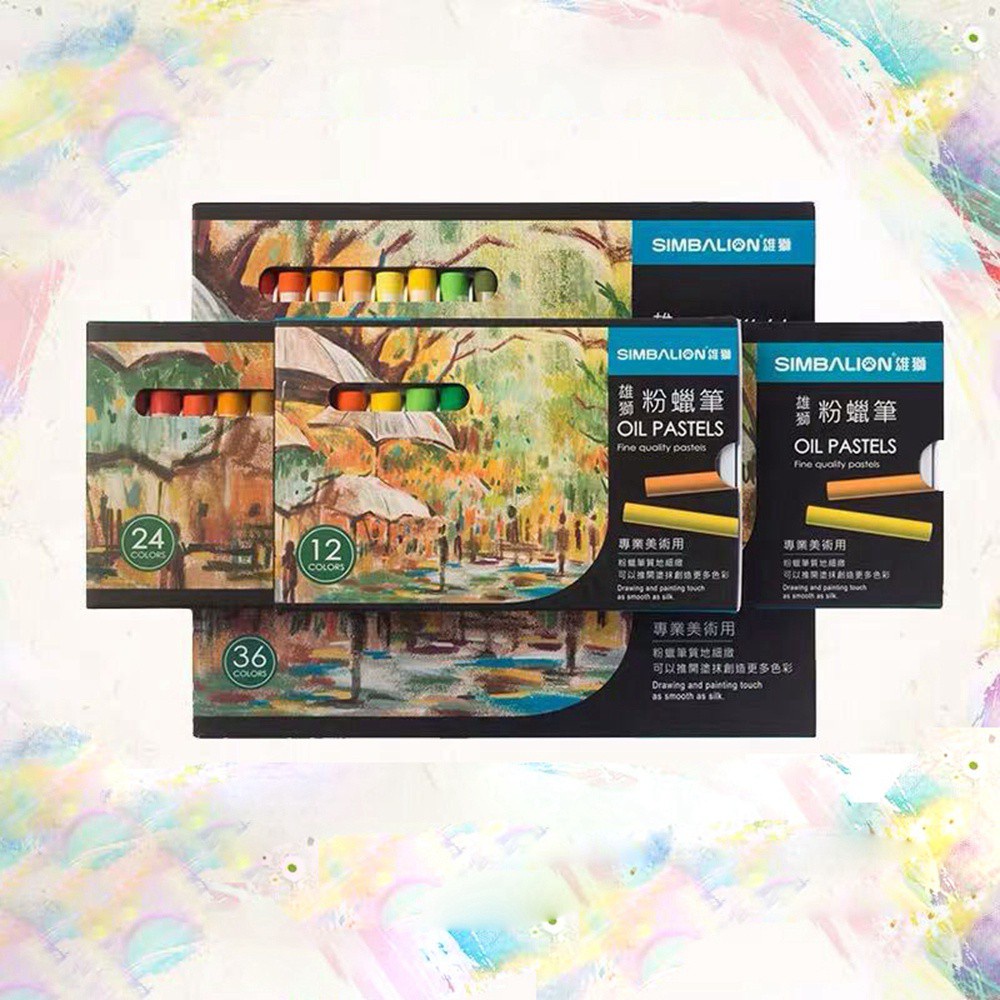 Set 12 / 24 / 36 Bút Sáp Màu Dầu Không Độc Hại Chuyên Dụng Cho Họa Sĩ