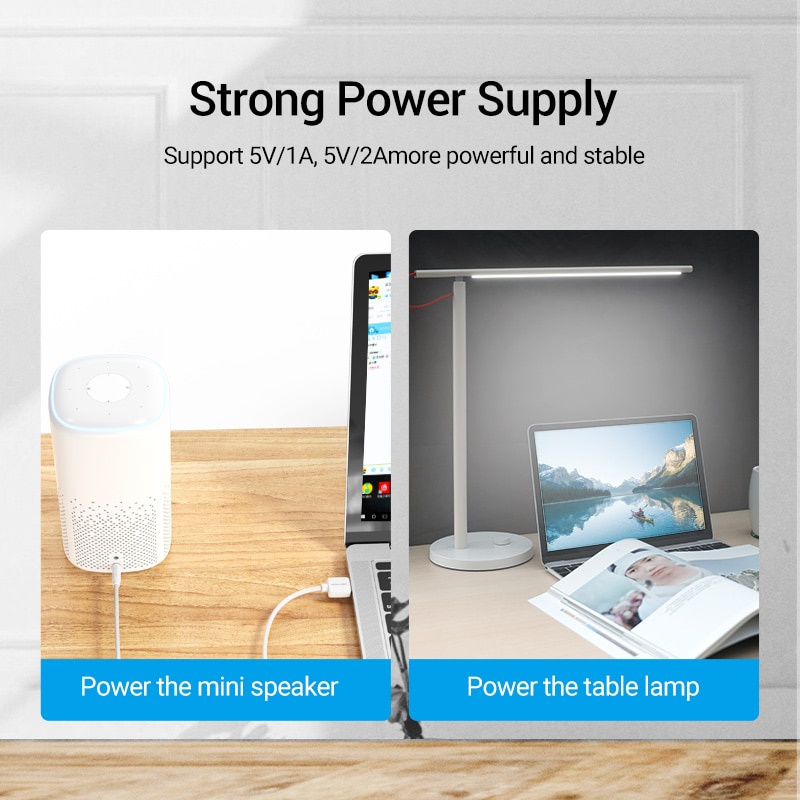 Vention Dây Cáp Sạc USB 3.5mm Chất Lượng Cao