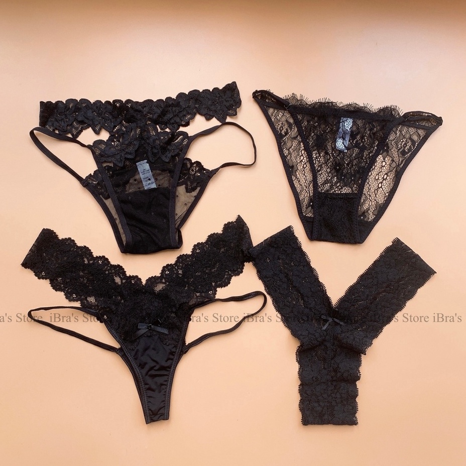 Bộ 4 quần lót nữ sexy, quần lót ren hoa cao cấp quyến rũ sẽy | iBra's store iBra